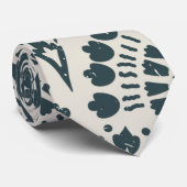 Skaymarts | Modern trendy en stijlvol blauw wit Stropdas (Opgerold)