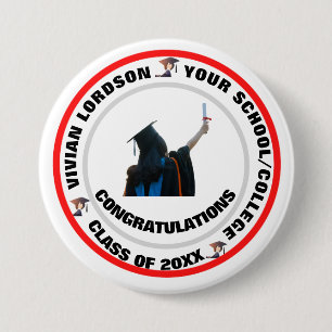 Skaymarts Ring Circle Afstuderen Celebration Ronde Button 7,6 Cm