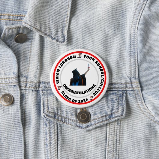 Skaymarts | Ring Circle Afstuderen Celebration Ronde Button 7,6 Cm (In situ)