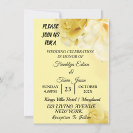 Skaymarts | Romantische gele botanische bruiloft I Kaart