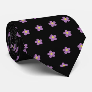 Skaymarts Rose couleur noire Floral Design Cravate