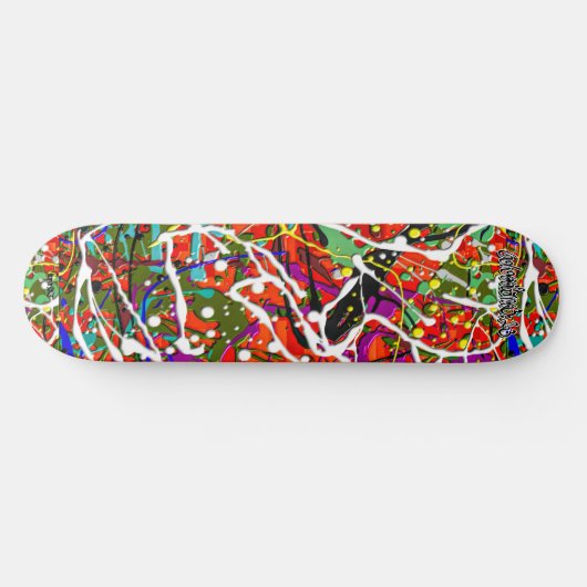SKB_013 Splatter Paint Art Skateboard Deck (Horizontaal)