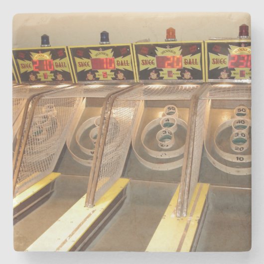 SKEE BALL! STENEN ONDERZETTER (Voorkant)