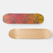 Skeelerboard met middeleeuwse architectuur skateboard (Horizontaal)
