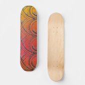 Skeelerboard met middeleeuwse architectuur skateboard (Voorkant)