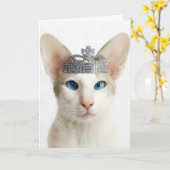 Skeezix die tiara dragen kaart (Gele Bloem)