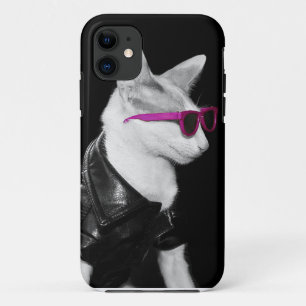 Skeezix het Cat iPhone5 Hoesje - Kat van Biker in 