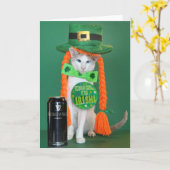 Skeezix McCat --- Carte du jour de St Patrick de (Fleur jaune)