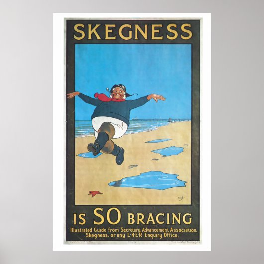 Skegness, England Vintage Travel Poster (Voorkant)