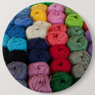 Skeins van garen ronde button 6,0 cm