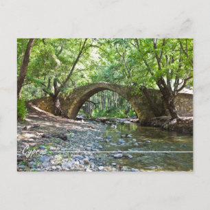 Skelefos middeleeuwse brug op het Cypriotische bri Briefkaart