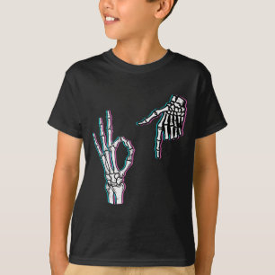 Skelet 67 Meme Grappige Halloween Jongens Meisjes  T-shirt