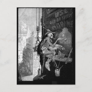 Skelet Adverteren briefkaart