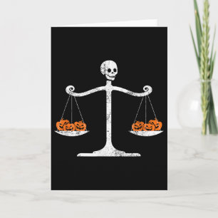 Skelet advocaat Halloween sarcastisch rechtenstude Kaart