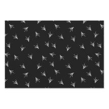 Skelet ASL ILY handen Papier