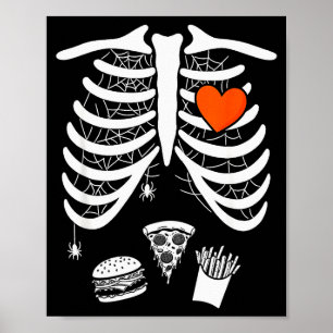 Skelet Baby Zwangere Xray Ribbenkast Voor Herfst H Poster