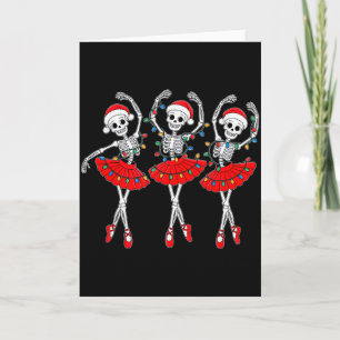 Skelet Ballerina Ballet Dans Kerst Vrouwen Gi Kaart
