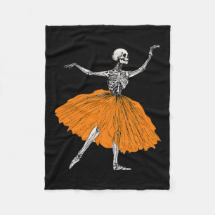 Skelet Ballerina Dans Tutu Griezelige Ballet Danse Fleece Deken