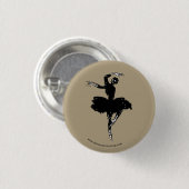 skelet ballerina ronde button 3,2 cm (Voorkant /achterkant)