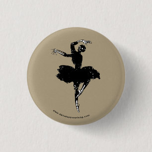 skelet ballerina ronde button 3,2 cm