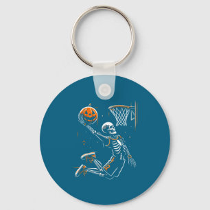 Skelet basketbalspeler mannen jongens eng voor hal sleutelhanger
