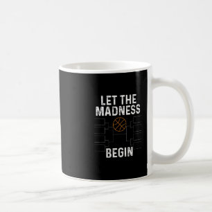 Skelet Beugel T-shirt Laat De Waanzin Beginnen Gra Koffiemok
