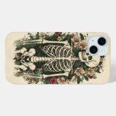 Skelet bloem Case-Mate iPhone case (Achterkant (horizontaal))