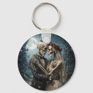 Skelet Bruid en Bruidegom Sleutelhanger