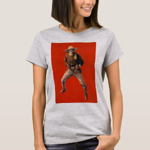  Skelet Cowboy T-Shirt voor vrouwen