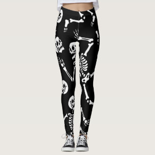Skelet Dance Party: Halloween Naadloos Leggings