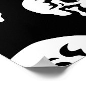 Skelet Dance Party: Halloween Naadloos Poster (Hoek)