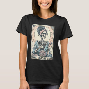Skelet de Haaier Moeder Tarotkaart Breister Haakli T-shirt