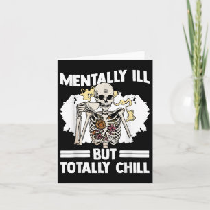 Skelet Drink Coffee Mental Health Awareness D Kaart