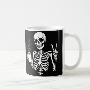 Skelet drink koffie koffiemok