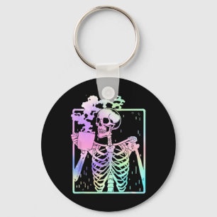 Skelet Drink Koffie Vrouwen mannen Halloween costu Sleutelhanger