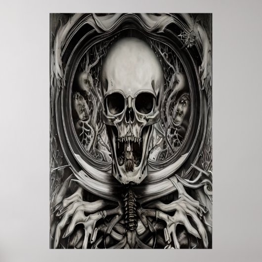 Skelet- en beenderstelsel | AI Art Poster (Voorkant)