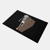 Skelet- en Coffin Halloween-ontwerp Deurmat (Schuin)