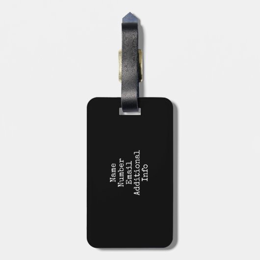 Skelet en Harp I Bagagelabel (Achterkant verticaal)