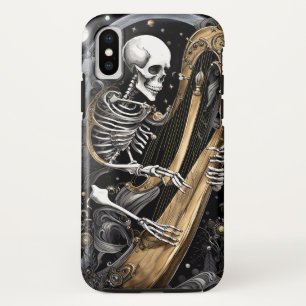 Skelet en Harp I iPhone XS Hoesje