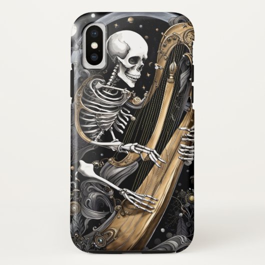 Skelet en Harp I Case-Mate iPhone Case (Achterkant)