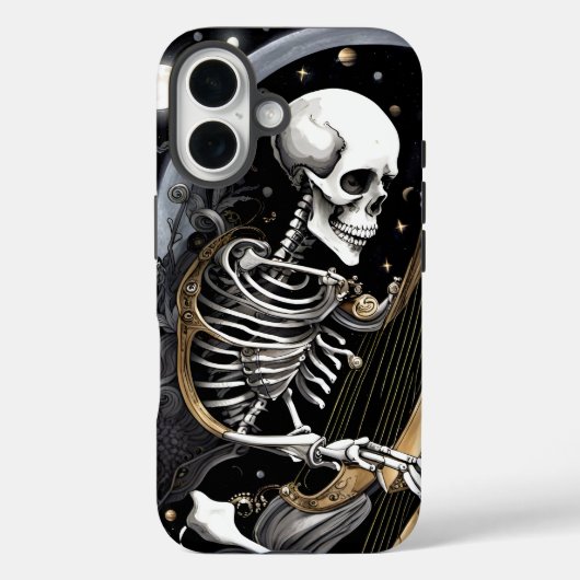 Skelet en Harp I Case-Mate iPhone Case (Achterkant)