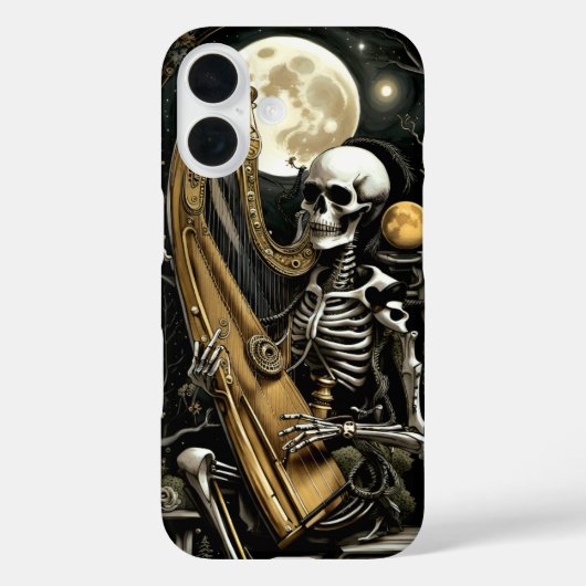 Skelet en Harp II Case-Mate iPhone Case (Achterkant)