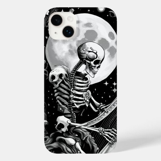 Skelet en Harp III Case-Mate iPhone Case (Achterkant)