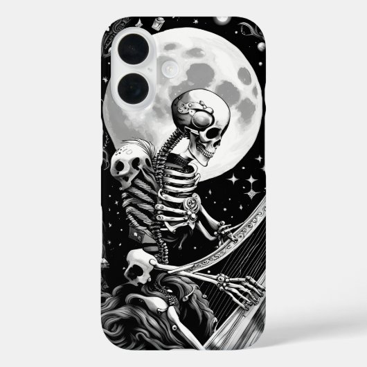 Skelet en Harp III Case-Mate iPhone Case (Achterkant)