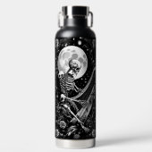 Skelet en Harp III Waterfles (Voorkant)