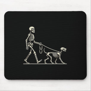 Skelet En Hond Lazy Halloween Kostuum Grappige Sku Muismat