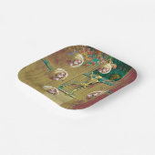 Skelet en spottende hoofden Halloween Papieren Bordje (Gebogen)