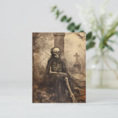  Skelet Foto Decoupage Briefkaart (Staand voorkant)