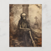  Skelet Foto Decoupage Briefkaart (Voorkant)