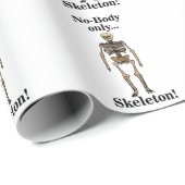 Skelet Geen-Lichaam Grappig Cadeaupapier (Rol Hoek)